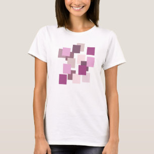 Wine Colours Modern Geometric Design T-Shirt