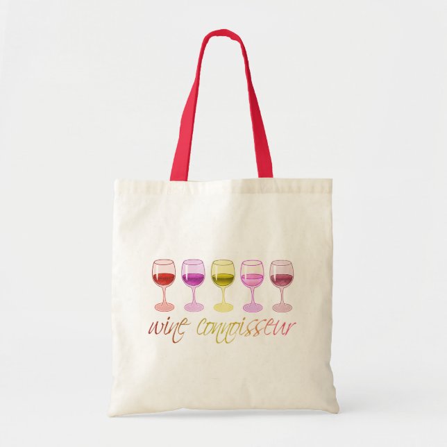 Wine Connoisseur Tote Bag (Front)