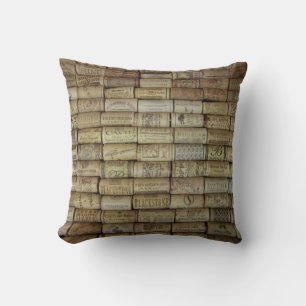 Wine Cork Collage Cushion