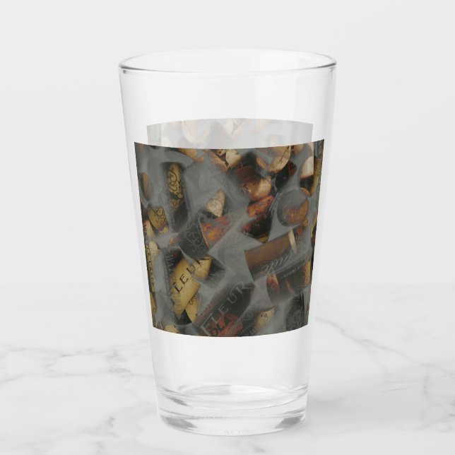 Wine Cork Dry Ice Glass (Front)
