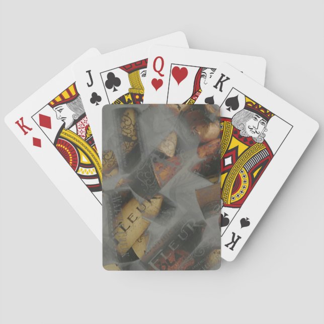Wine Cork Dry Ice Playing Cards (Back)