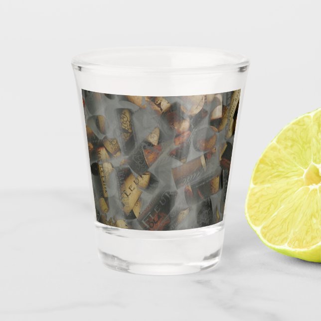 Wine Cork Shot Glass (Front)