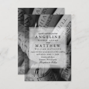 Wine Cork Wedding Invitation