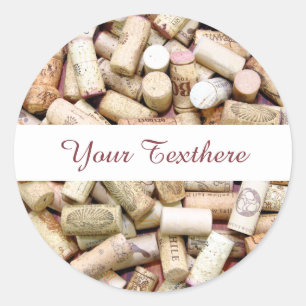 Wine Corks Custom Stickers