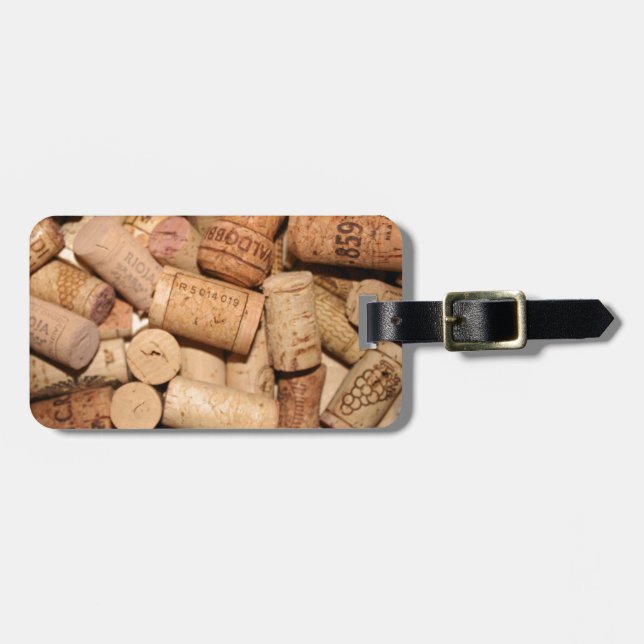 Wine Corks Luggage Tag (Front Horizontal)