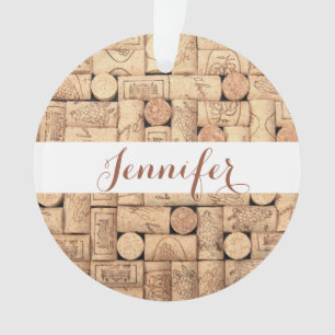 Wine Corks Personalised Ornament