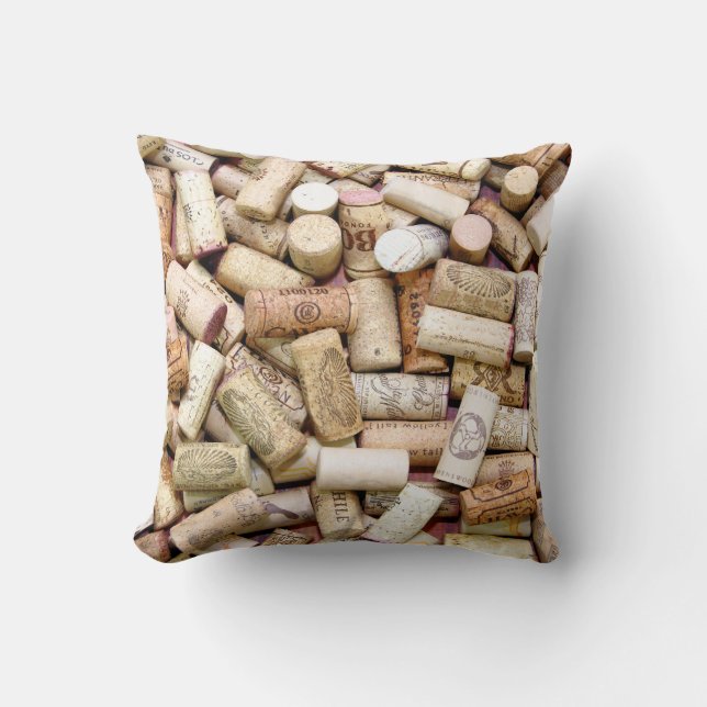 Wine Corks Pillow (Front)
