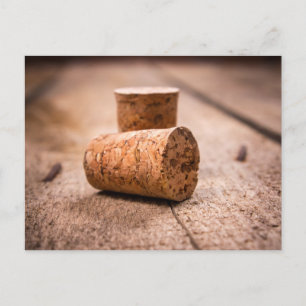 wine corks postcard