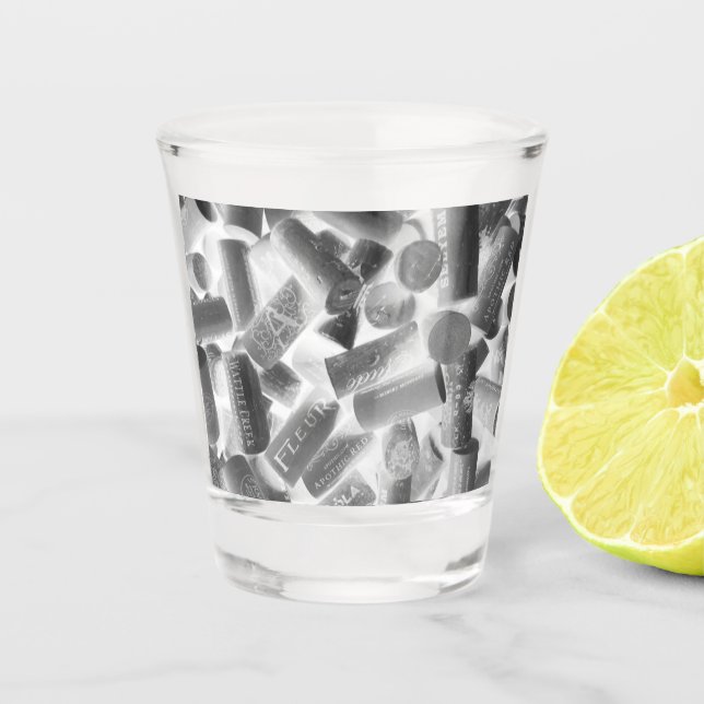 Wine Corks Shot Glass (Front)