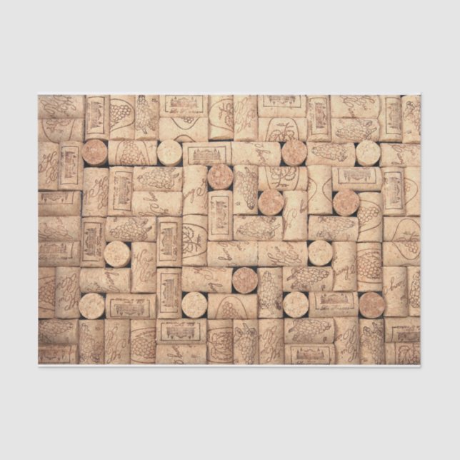 Wine Corks Tissue Paper (Front)