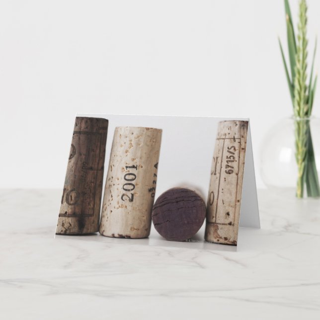 Wine corks with dates card (Front)