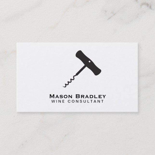 Wine | Corkscrew Business Card (Front)