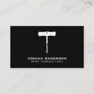 Wine   Corkscrew Business Card