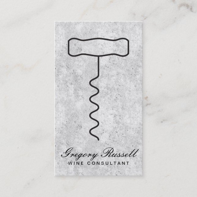 Wine | Corkscrews Business Card (Front)