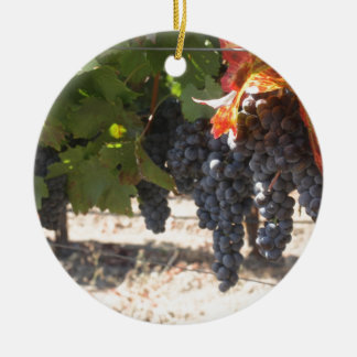 Wine Country Grapes Ceramic Tree Decoration