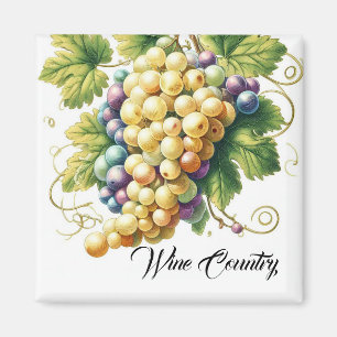 Wine Country Grapes  Magnet