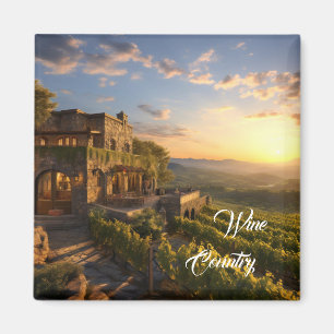 Wine Country Grapes Magnet