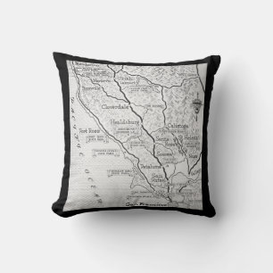 Wine Country Map Cushion