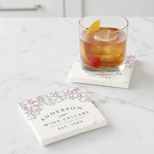 Wine Country   Personalised Home Wine Cellar Stone Coaster