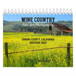 Wine Country, Sonoma County, California Calendar
