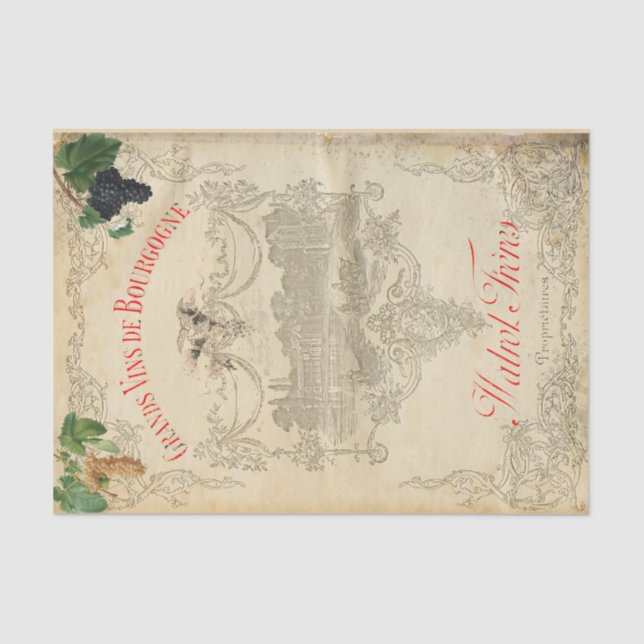 Wine Country  Tissue Paper (Front)