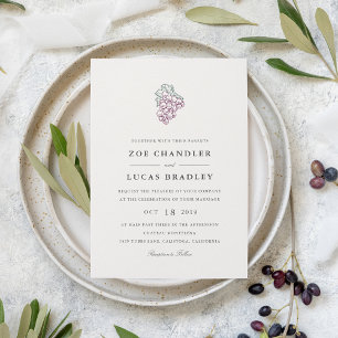 Wine Country   Wedding Invitation