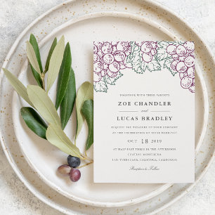 Wine Country   Wedding Invitation