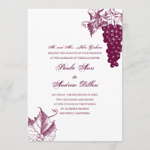Wine Country Wedding Invitation