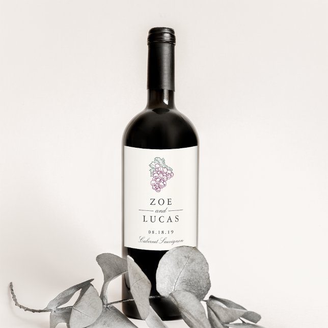 Wine Country Wedding Wine Label (Creator Uploaded)
