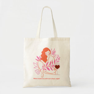 Wine counts as a self-care ritual, right? tote bag