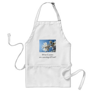 Wine counts as a serving of fruit! apron Magnolias