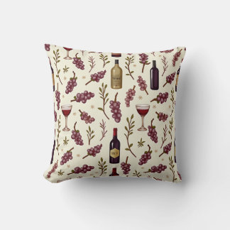 wine day 2 pillow cushion