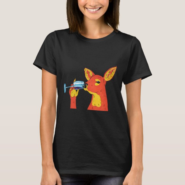 Wine Deer T-Shirt (Front)