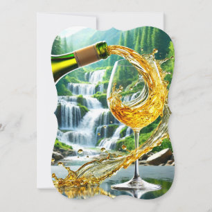 Wine Design Flat Card