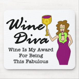 Wine Diva "Fabulous" Mouse Mat