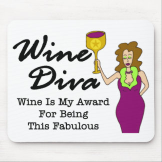 Wine Diva "Fabulous" Mouse Mat