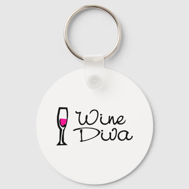 Wine Diva Key Ring (Front)