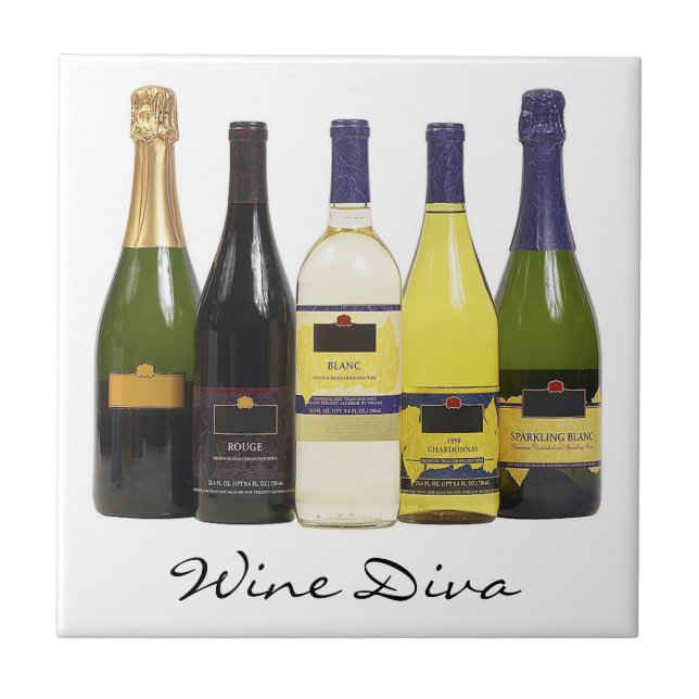 Wine Diva Tile Trivet (Front)