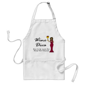 Wine Diva "Wine Is My Award For Being Fabulous" Standard Apron