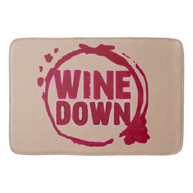 "WINE DOWN" POP OF COLOR RUG (Front)