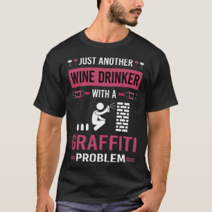 Wine Drinker Graffiti T-Shirt