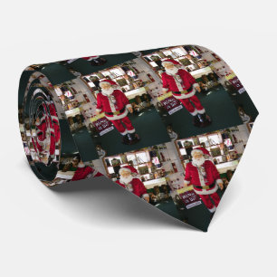 "WINE DRINKING SANTA" TIE