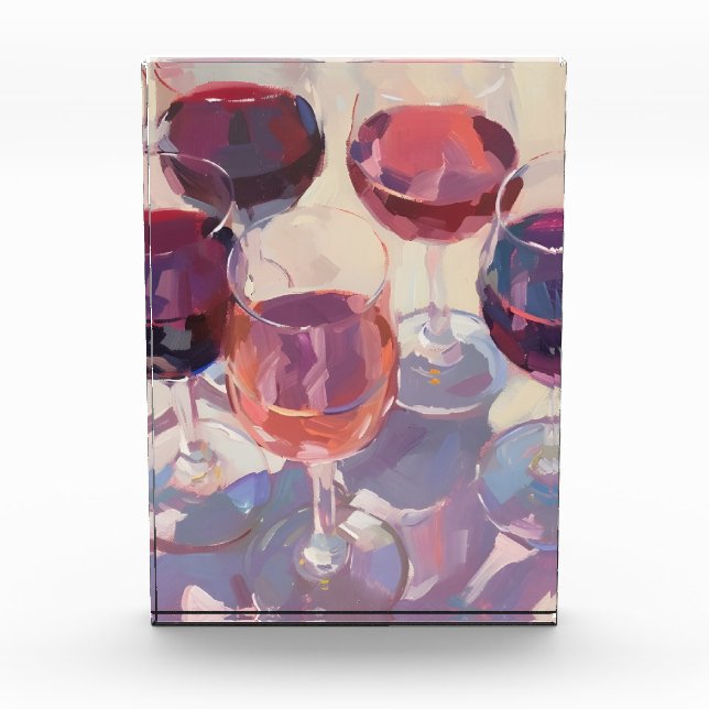 Wine drinks Red Tropical pink wine drink set  Photo Block (Front)