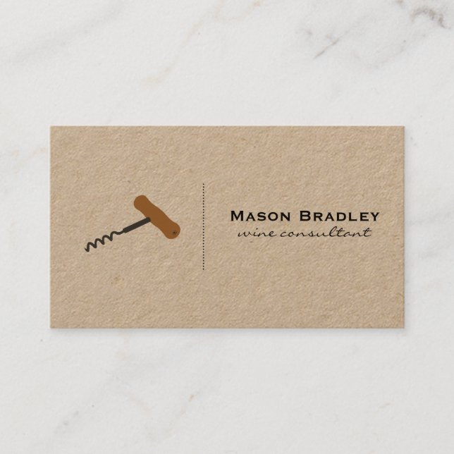 Wine Expert Business Card (Front)