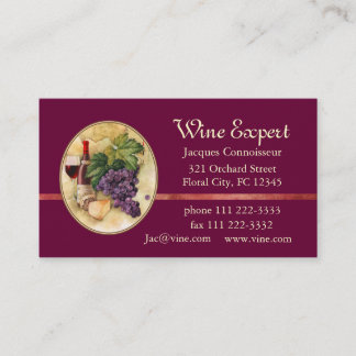 Wine Expert Business Card