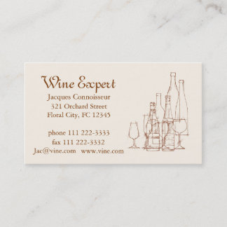 Wine Expert Business Card