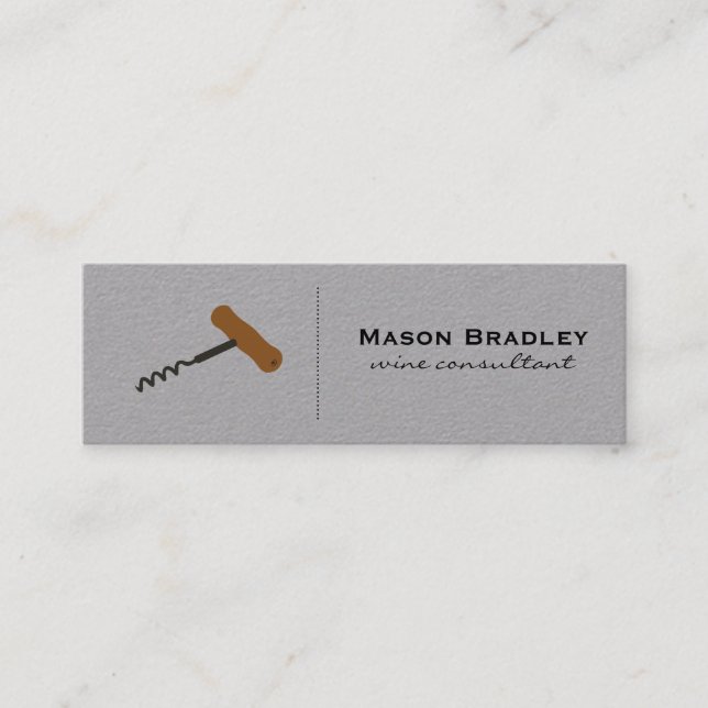 Wine Expert Mini Business Card (Front)