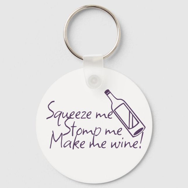 Wine Fanatic Key Ring (Front)