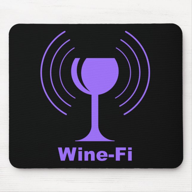 Wine-Fi Humor Mouse Mat (Front)