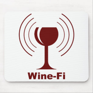 Wine-Fi Humour Mouse Mat